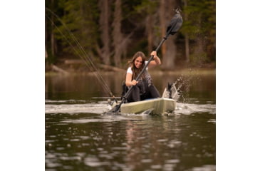Image of Lifetime Products Kenai Pro Angler 100 Fishing Kayak w/Paddle, Moss Fusion, 91149