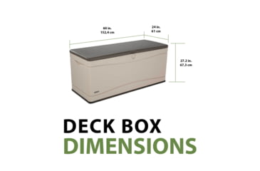 Image of Lifetime Products 130 Gallon Outdoor Storage Deck Box