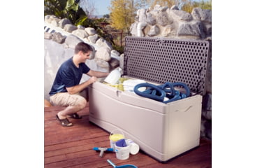 Image of Lifetime Products 130 Gallon Outdoor Storage Deck Box