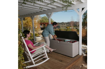 Image of Lifetime Products 130 Gallon Outdoor Storage Deck Box