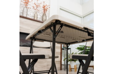 Image of Lifetime Products 37-Inch Fold-In-Half Table and 4 Chairs Set