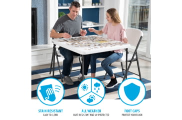 Image of Lifetime Products 37 inch Square Commercial Grade Table