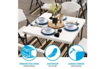 Image of Lifetime Products 37 inch Square Commercial Grade Table