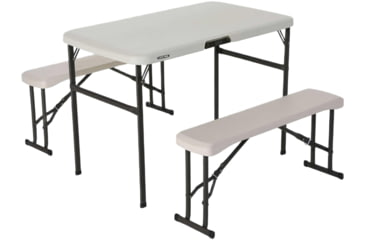 Image of Lifetime Products Folding Picnic Table with Benches