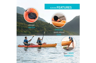 Image of Lifetime Products Spitfire 12T Tandem Sit-On-Top Kayak w/Paddles