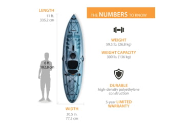 Image of Lifetime Products Stealth 110 Sit-On-Top Kayak w/Paddle