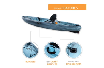 Image of Lifetime Products Stealth 110 Sit-On-Top Kayak w/Paddle