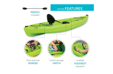 Image of Lifetime Products Tahoma 100 Sit-On-Top Kayak w/Paddle