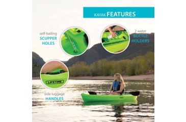 Image of Lifetime Products Tahoma 100 Sit-On-Top Kayak w/Paddle