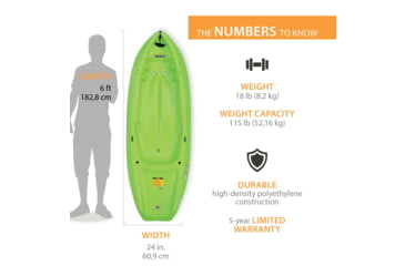 Image of Lifetime Products Wave 60 Sit-On-Top Youth Kayak w/Paddle