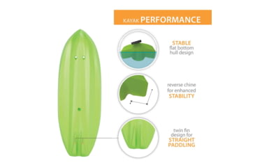Image of Lifetime Products Wave 60 Sit-On-Top Youth Kayak w/Paddle