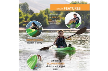 Image of Lifetime Products Wave 60 Sit-On-Top Youth Kayak w/Paddle