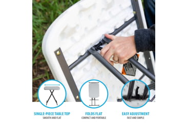 Image of Lifetime Products Light Commercial 26-Inch Personal Table, White, 80251