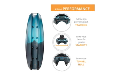 Image of Lifetime Products Manta Angler 100 Fishing Kayak, Aurora Fusion, 91302