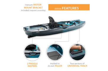 Image of Lifetime Products Manta Angler 100 Fishing Kayak, Aurora Fusion, 91302