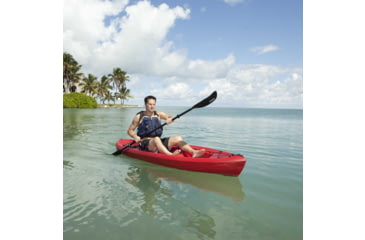 Image of Lifetime Products Tamarack 100 Sit-On-Top Kayak w/Paddle, Red, 90486