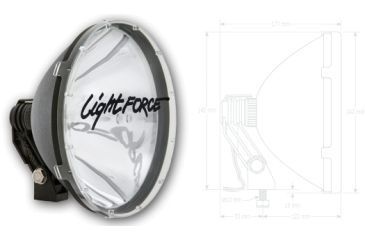 Image of Lightforce Driving Light 240 RMDL High Mount 12V 100W, Twin Pack, RMDL240T-GJQC