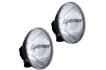 Image of Lightforce Performance Lighting Blitz 240mm Extreme Long Distance Driving Light 12V HID 70W 5000K,Black,Pair CBHID240T70
