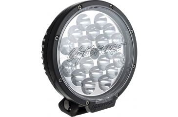 Image of Lightforce Performance Lighting LED Driving Round 180MM 60W 10, 36V 20/3W LED, Box Pack, Black, Medium CBLED180SD-R