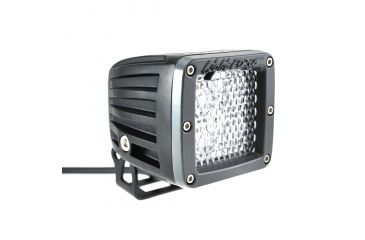 Image of Lightforce Performance Lighting LED ROK40W flood (dispersive) beam 4x10W, Black CBROK40F