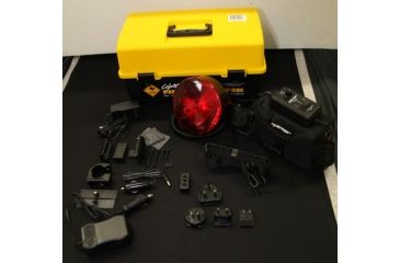 Image of Lightforce Performance Lighting Nighthunter Striker 170mm Light Pack, 12VDC Charge and Dimmer Control, Yellow/Black NH170PACKBPS