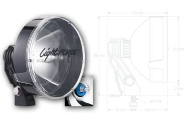 Image of Lightforce RMDL Driving Light 170Mm - Hid Twin Pack 12V 35W HID170T