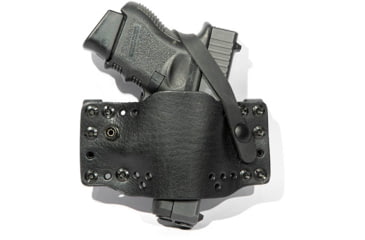 Image of Limbsaver CrossTech Leather Holster w/ Strap, Clip-On, Black, 12563