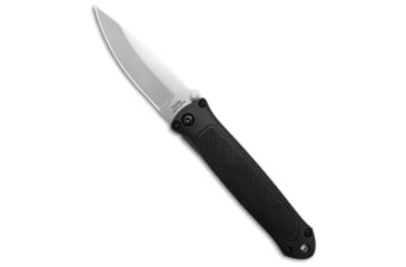 Image of Linder Linder Dual-Action Automatic Hidden Release Knife 3.25" Satin, Black, 440, adult, BHQ-85974