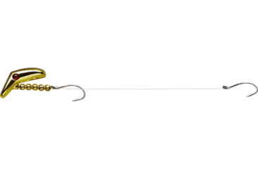 Image of Lindy Lil Guy Fishing Rig With 36in 14 Lb Fluorocarbon Leader, Floating, Gold/Black, 1in, LLG143