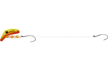 Image of Lindy Lil Guy Fishing Rig With 36in 14 Lb Fluorocarbon Leader, Floating, Orangeade, 1in, LLG119