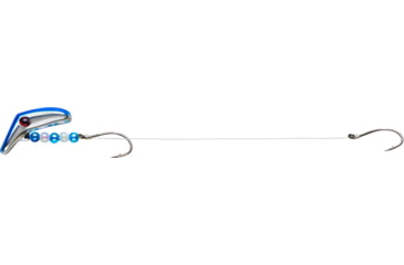 Image of Lindy Lil Guy Fishing Rig With 36in 14 Lb Fluorocarbon Leader, Floating, Silver/Blue, 1in, LLG155