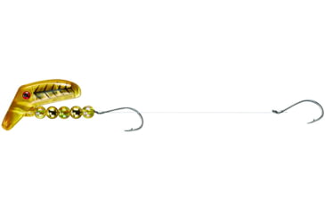 Image of Lindy Lil Guy Fishing Rig With 36in 14 Lb Fluorocarbon Leader, Floating, Transparent Yellow, 2in, LLG256