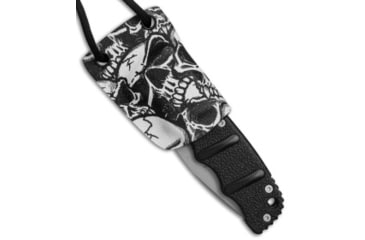 Image of Linos Kydex Skull Sheath for Boker Kalashnikov, Black/White Handle, Black/White, 3 inch, BHQ-80739
