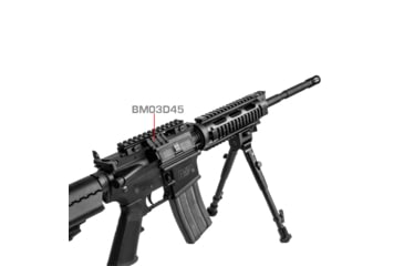 Image of Lion Gears 45 Degree Angle Mount, 1.37in, 3 Slots, Black, Short, LG-BM03D45