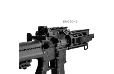 Image of Lion Gears 45 Degree Angle Mount, 2.16in, 5 Slots, Black, Short, LG-BM05D45