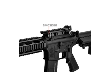 Image of Lion Gears 90 Degree Angle Mount, 1.37in, 3 Slots, Black, Short, LG-BM03D90