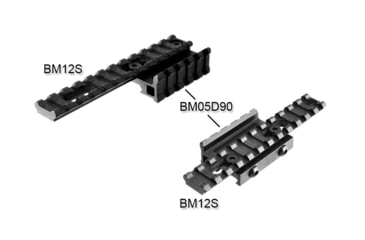Image of Lion Gears 90 Degree Angle Mount, 2.16in, 5 Slots, Black, Short, LG-BM05D90