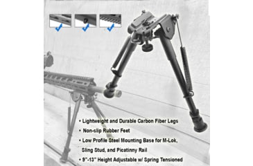 Image of Lion Gears M-Lok Low Profile Carbon Fiber Bipod