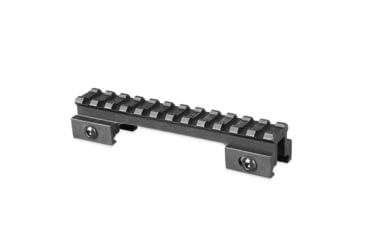 Image of Lion Gears Riser Mount, 0.75in Riser, 5in Long with 12 Slots, Black, Medium, LG-BM1207