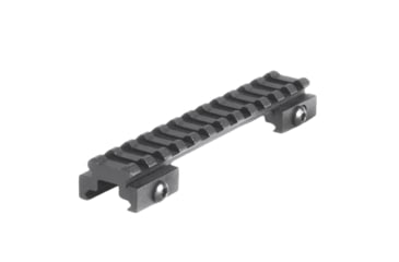 Image of Lion Gears Riser Mount, 1/2in Riser, 5in Long with 12 Slots, Black, Medium, LG-BM1205