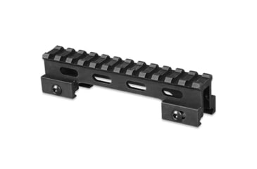 Image of Lion Gears Riser Mount, 1in Riser, 5in Long with 12 Slots, Black, Medium, LG-BM1210
