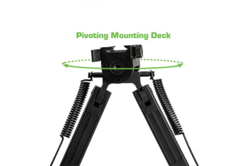 Image of Lion Gears Scout-Pod Cuboid Tactical Spring-Lock Folding Bi-pods with Integrated Picatinny/Weaver Mounting Deck, 8.5in - 12.5in, LG-SP-SC08