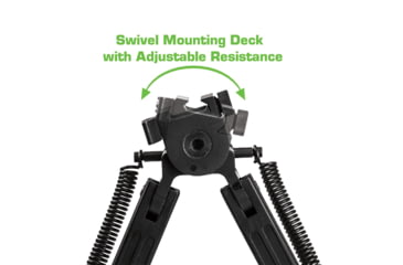 Image of Lion Gears Scout-Pod Cuboid Tactical Spring-Lock Folding Bi-pods with Integrated Picatinny/Weaver Mounting Deck, 8.5in - 12.5in, LG-SP-SC08