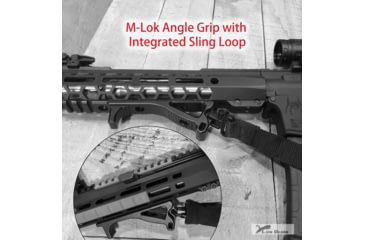 Image of Lion Gears SG-MLD30 Foregrip, M-LOK, Angled, Black, SG-MLD30