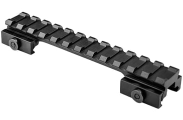 Image of Lion Gears Tactical Picatinny 0.5 12-Slot Quick Release Riser Mount, 5in Long, Black, Low, BM1205QR