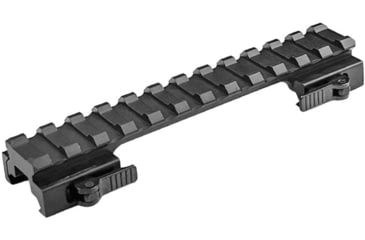 Image of Lion Gears Tactical Picatinny 0.5 12-Slot Quick Release Riser Mount, 5in Long, Black, Low, BM1205QR
