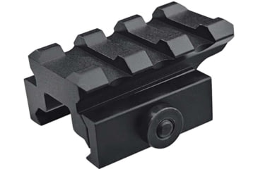 Image of Lion Gears Tactical Picatinny 0.5 3-Slot Quick Release Riser Mount, 1.45in Long, Black, Low, BM0305QR