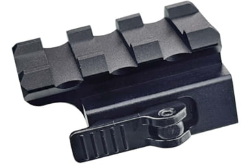Image of Lion Gears Tactical Picatinny 0.5 3-Slot Quick Release Riser Mount, 1.45in Long, Black, Low, BM0305QR