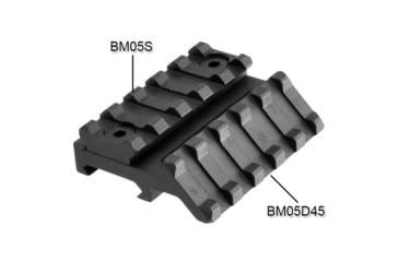 Image of Lion Gears Tactical Picatinny Rail, 2.16in Long with 5 Slots, LG-BM05S