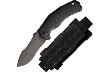 Image of Lionsteel Police Linerlock Knife, 4.75in. Closed LSTPM1B